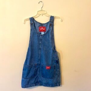 Adorable Vintage OUTLAW Denim Overall Dress